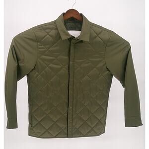 Nike Standard Fit Mens Olive Synthetic Fill Repel Golf Quilted Jacket Medium